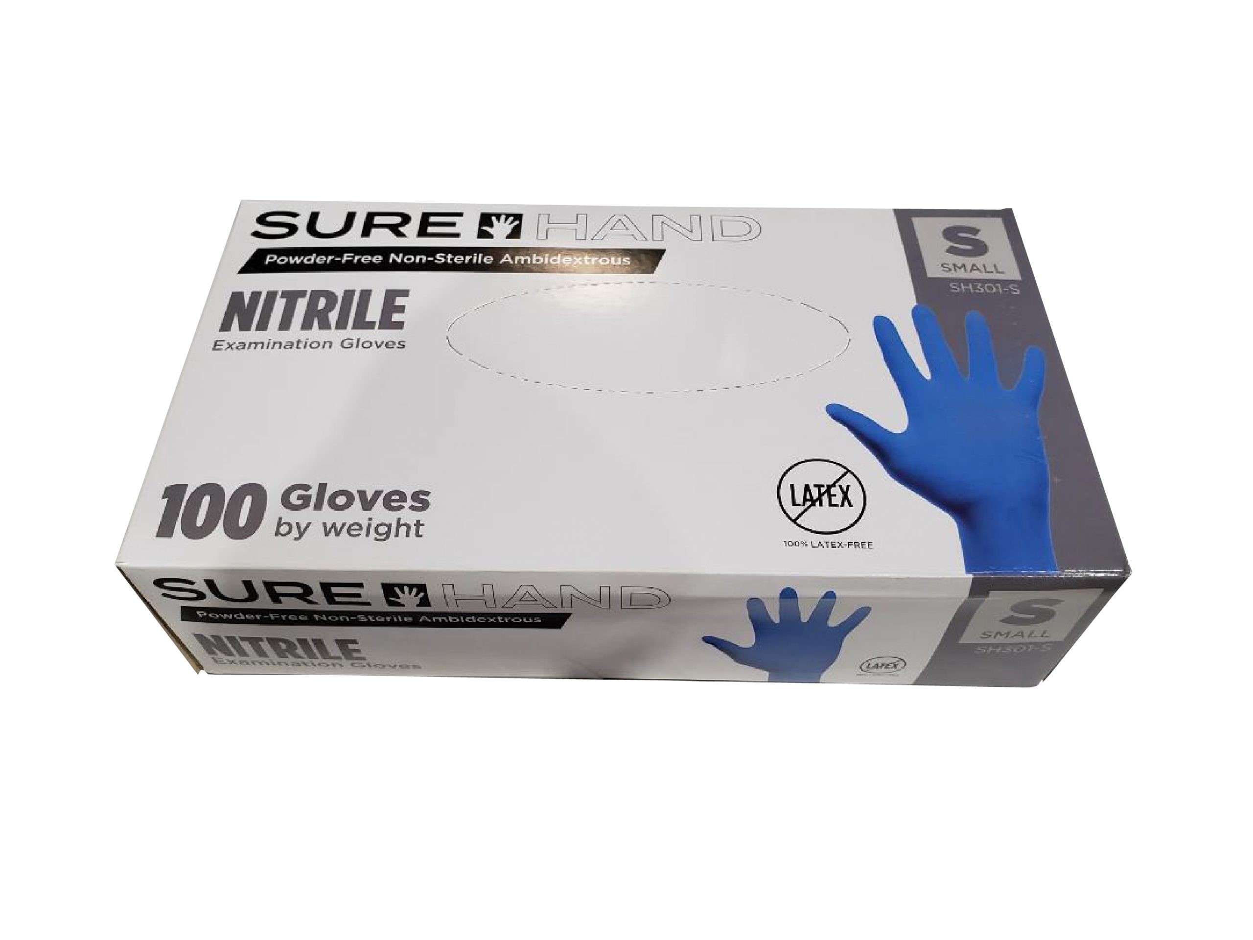 POWDER FREE EXAM GRADE NITRILE DISPOSABLE GLOVES, 5 MIL, SIZE MEDIUM